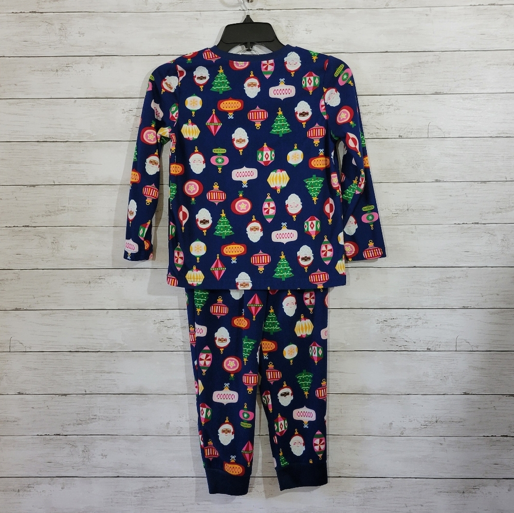 North Pole Kids Christmas Holiday Pajamas Set Unisex Santa Christmas Tree Size 8 - Picture 15 of 15